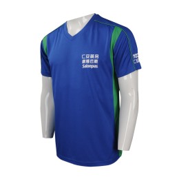 T792 來樣訂做短袖V領T恤  自製logo印花款T恤 香港仁安藥房 員工制服T恤生產商     藍色  吸濕速乾 T792 來樣訂做短袖V領T恤  自製logo印花款T恤 香港仁安藥房 員工制服T恤生產商     藍色  吸濕速乾